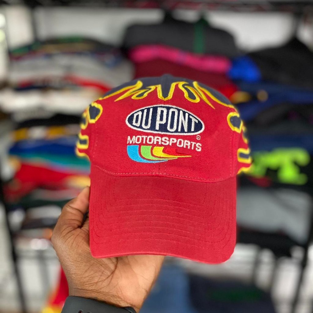 Dupont Motorsports Nascar Navy Blue WFlames 24 Chase Authentic Snapback Hat